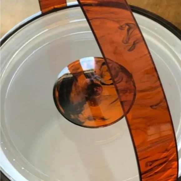 Georges Briard Brown  Ice Bucket with Handle- mid century 70’s great condition - Picture 3 of 5